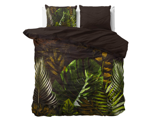 Bettbezug Jungle Art 2 Taupe 240 x 220 cm - Palo24