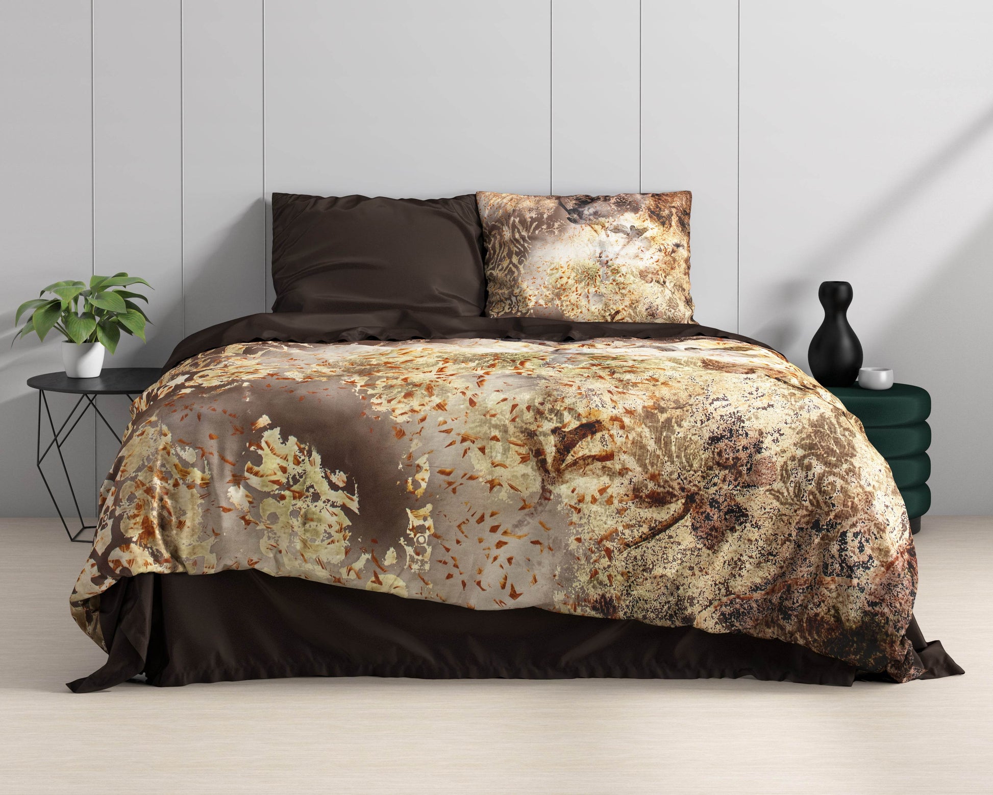 Bettbezug Inferno Taupe 200 x 220 cm - Palo24