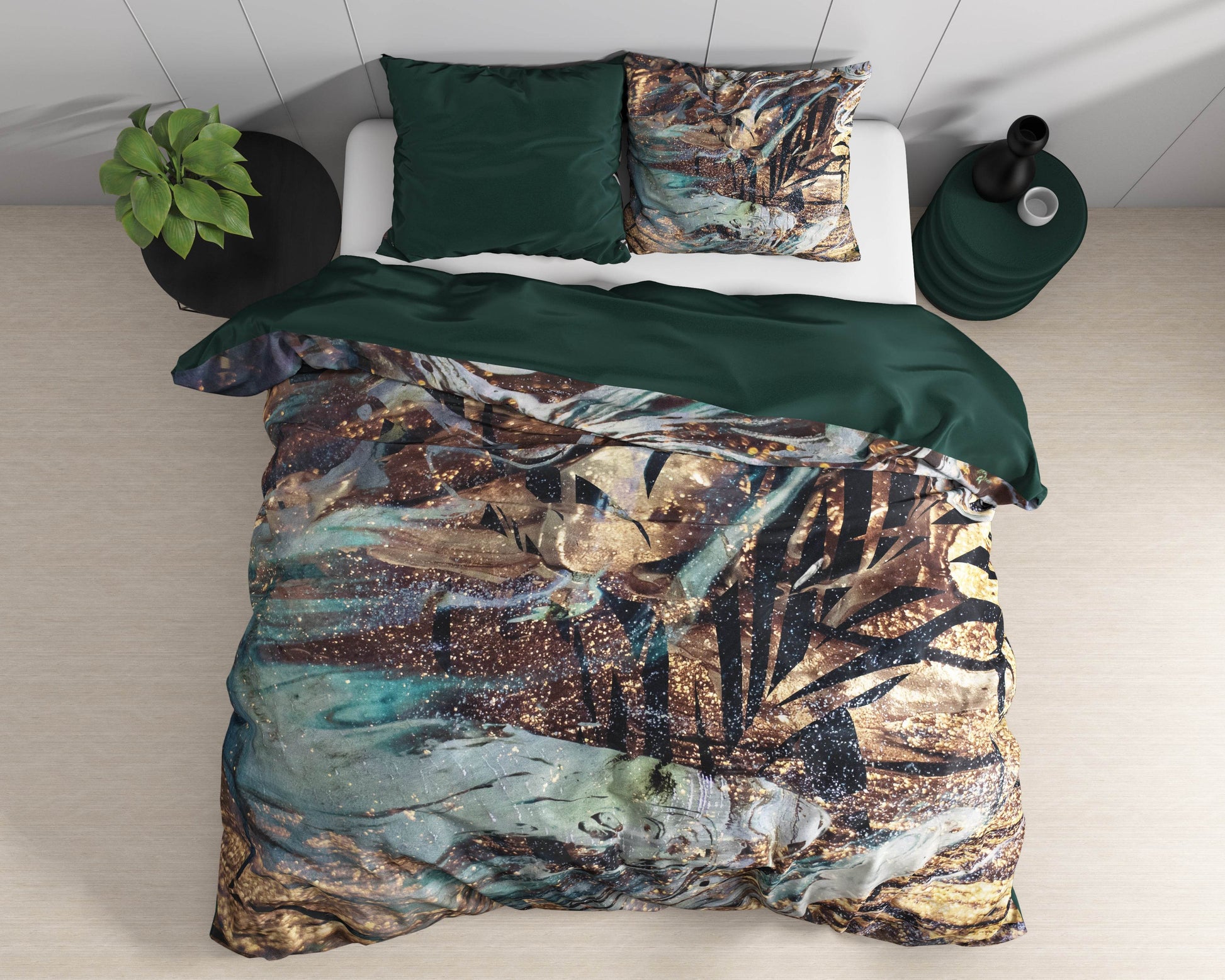 Bettbezug Apollo Taupe 200 x 220 cm - Palo24