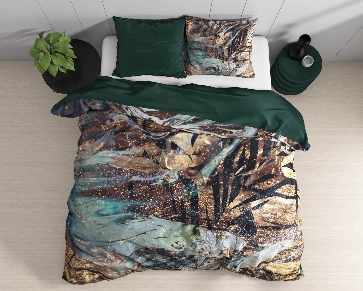 Bettbezug Apollo Taupe 240 x 220 cm - Palo24