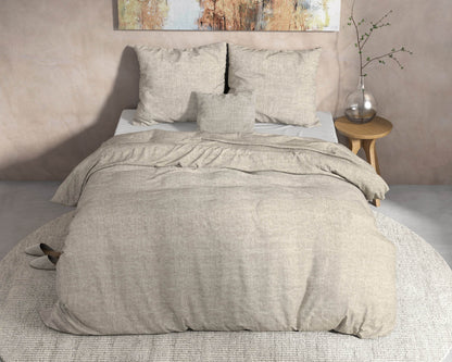 Bettbezug DH Flanel Leo Grau 200 x 220 cm - Palo24