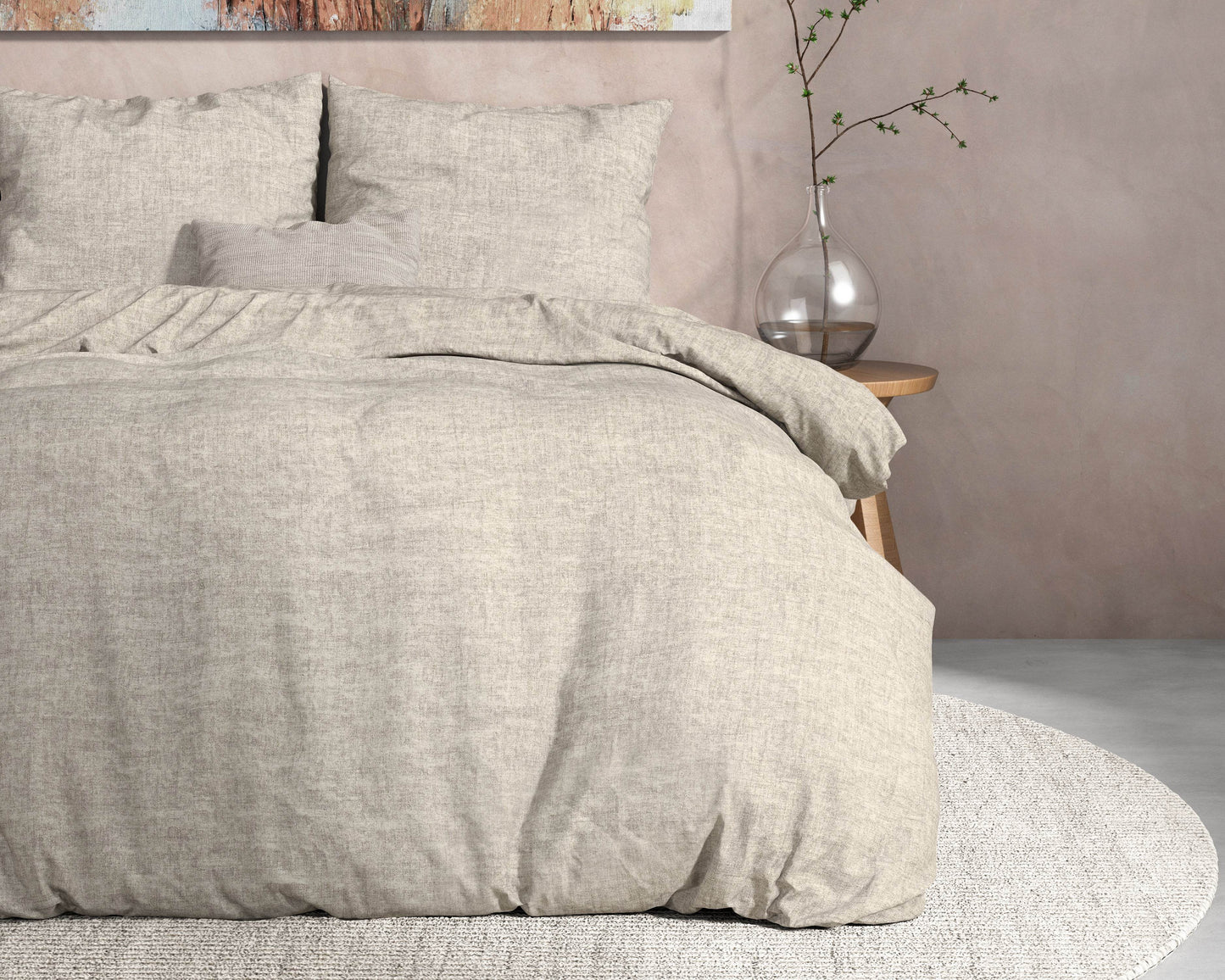 Bettbezug DH Flanel Leo Grau 200 x 220 cm - Palo24