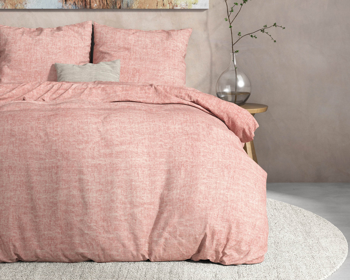 Bettbezug DH Flanel Leo rosa 200 x 220 cm - Palo24