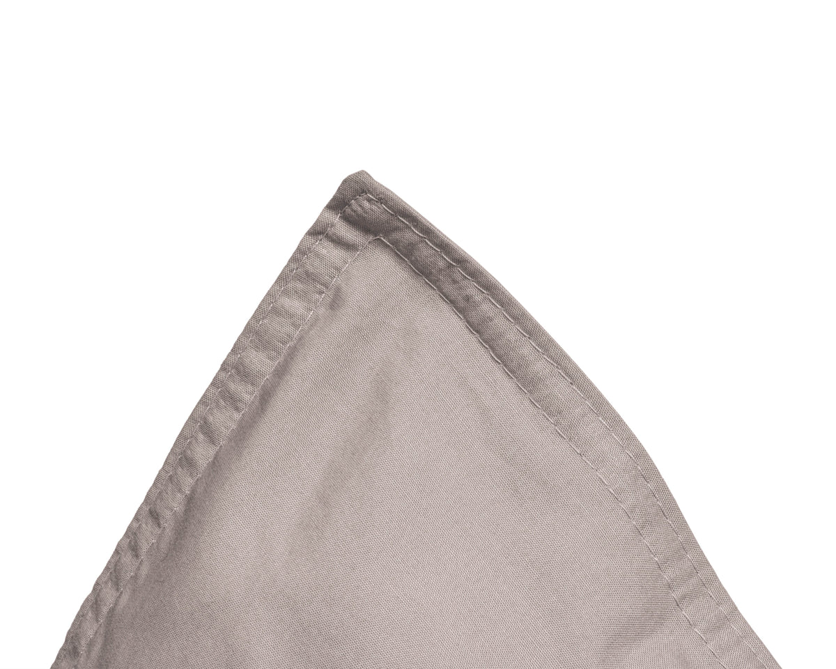 Bettbezug Egyptische Baumwolle Uni Taupe 135 x 200/260 cm - Palo24