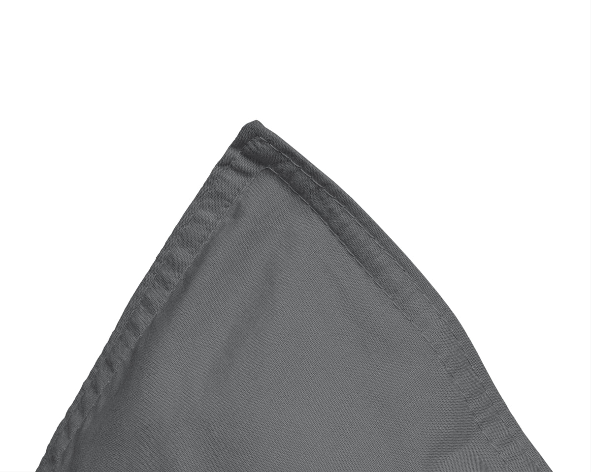 Bettbezug Egyptische Baumwolle Uni Anthrazit 140 x 200/260 cm - Palo24