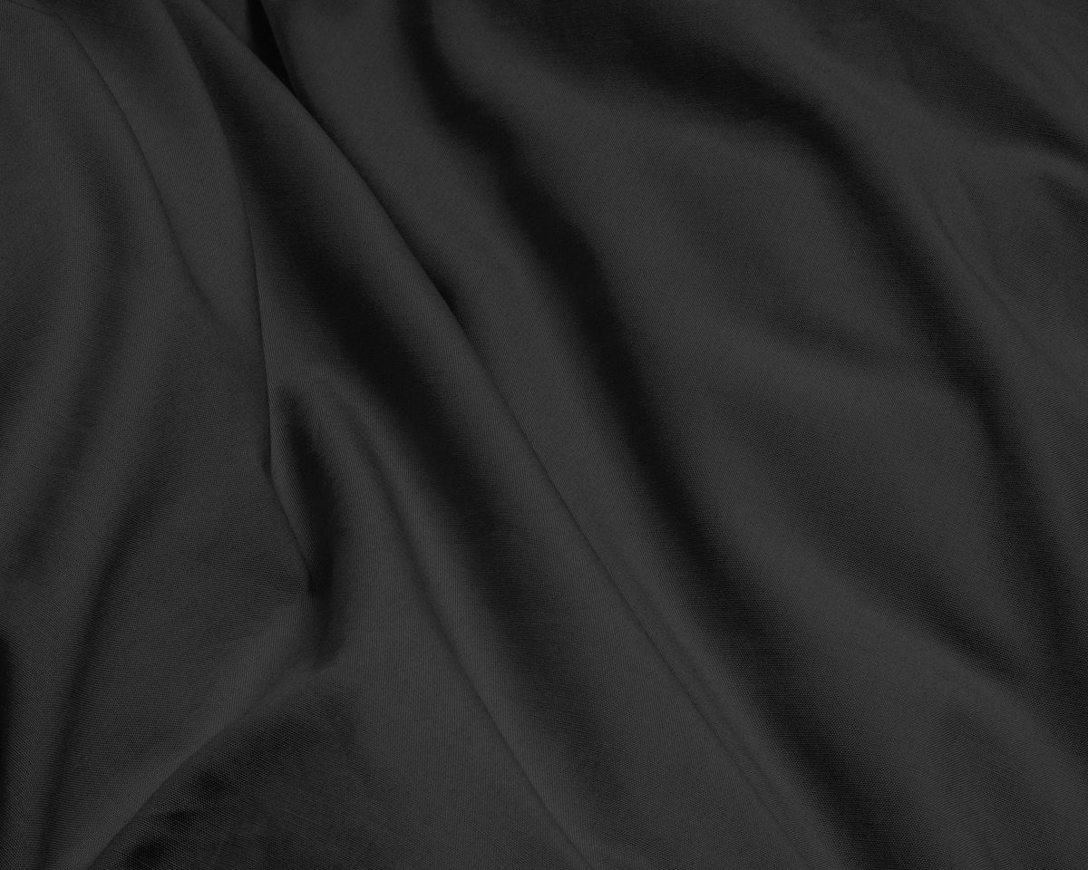 Bettbezug Egyptische Baumwolle Uni Schwarz 135 x 200 cm - Palo24