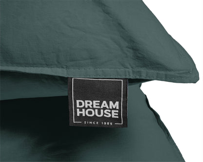 Bettbezug Stone washed Dark Green 140 x 220 cm - Palo24