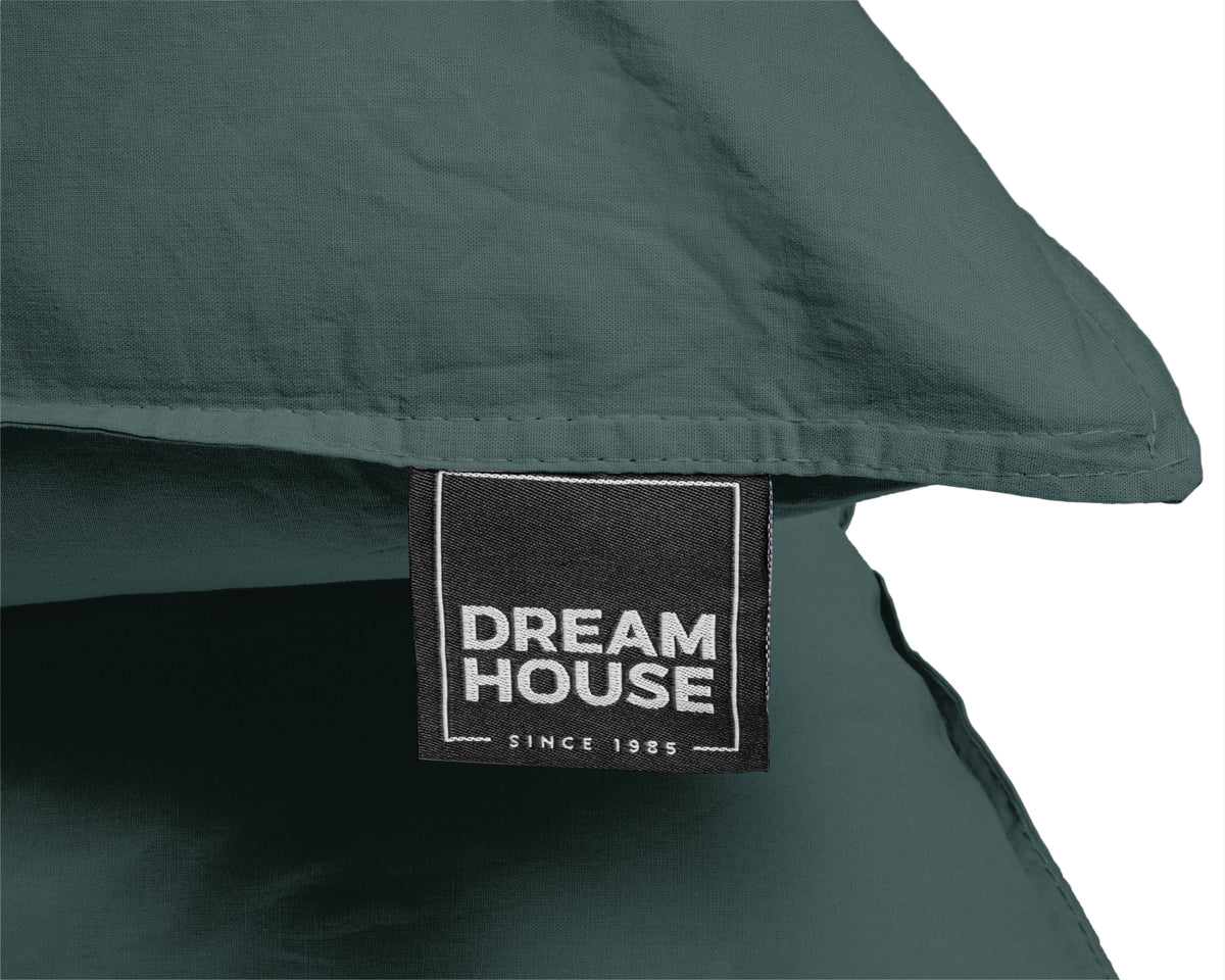 Bettbezug Stone washed Dark Green 240 x 220 cm - Palo24