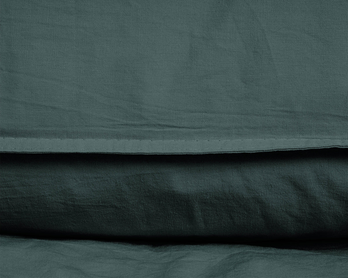 Bettbezug Stone washed Dark Green 240 x 220 cm - Palo24