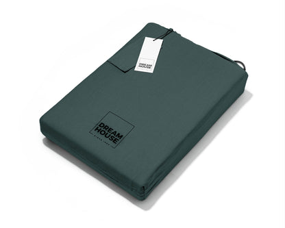 Bettbezug Stone washed Dark Green 140 x 220 cm - Palo24