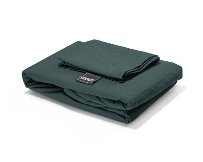 Bettbezug Stone washed Dark Green 140 x 220 cm - Palo24