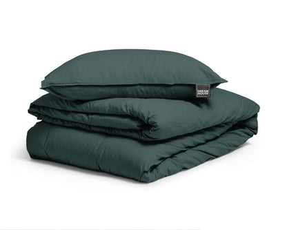 Bettbezug Stone washed Dark Green 140 x 220 cm - Palo24