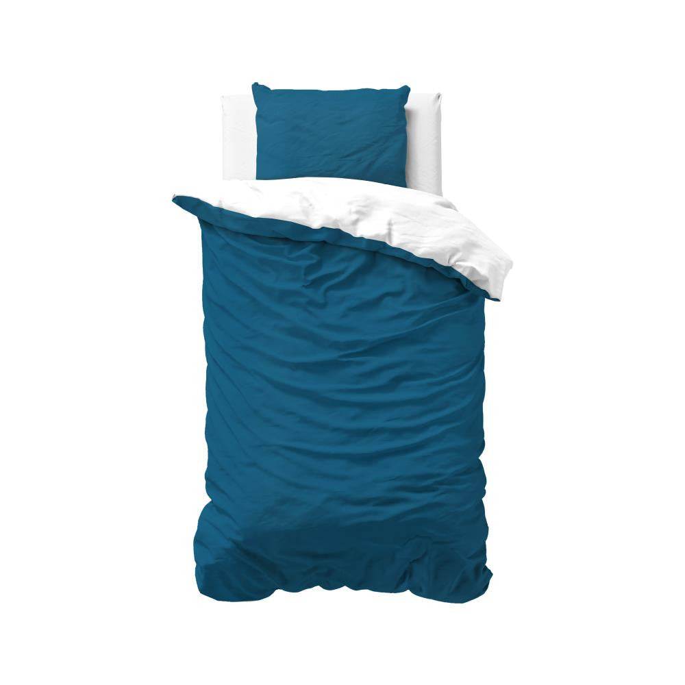 Bettbezug Twin Face Navy/Weiss 140 x 220 cm - Palo24