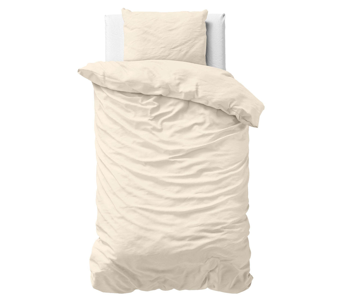 Bettbezug Uni Satijn Sand 140 x 200/220 cm - Palo24