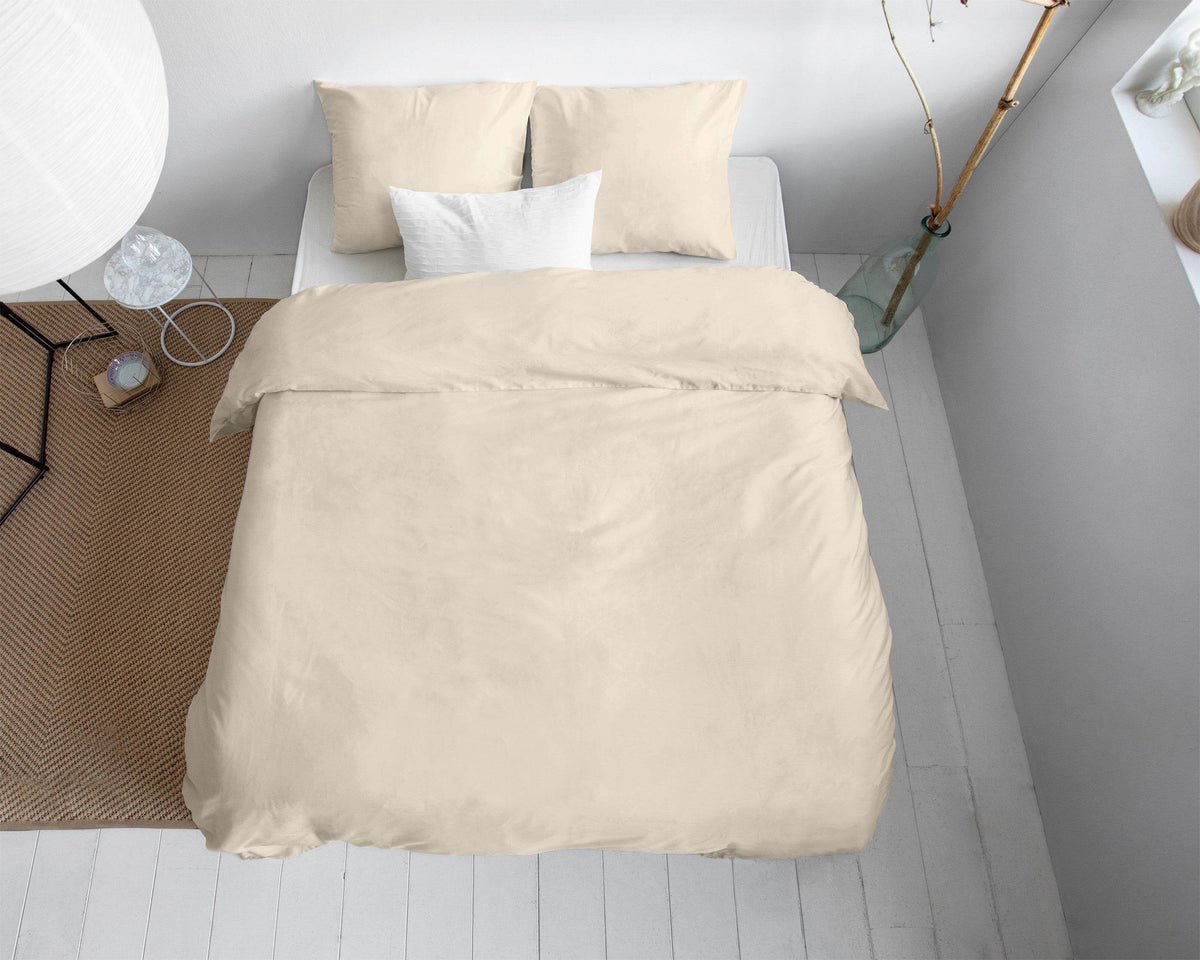 Bettbezug Uni Satijn Sand 140 x 200/220 cm - Palo24