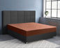 Satin Spannbettlaken Braun 80 x 200 cm - Palo24