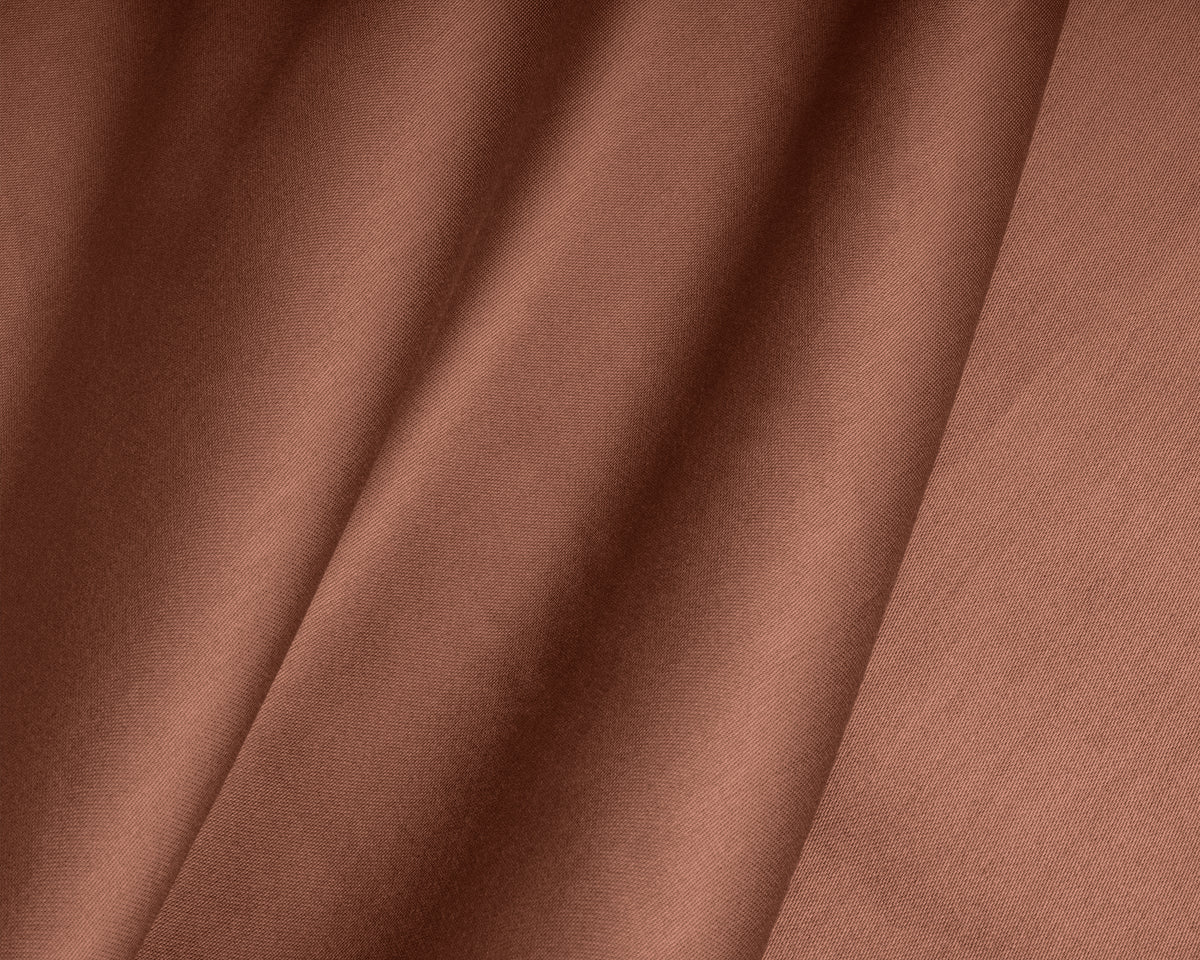 Topper Satin Spannbettlaken Braun 160 x 220 cm - Palo24