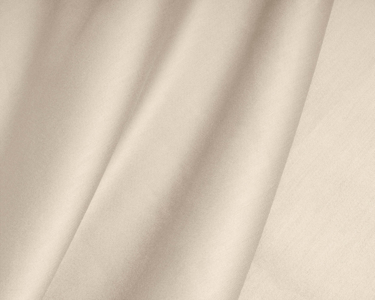 Topper Satin Spannbettlaken Sand 90 x 200 cm - Palo24