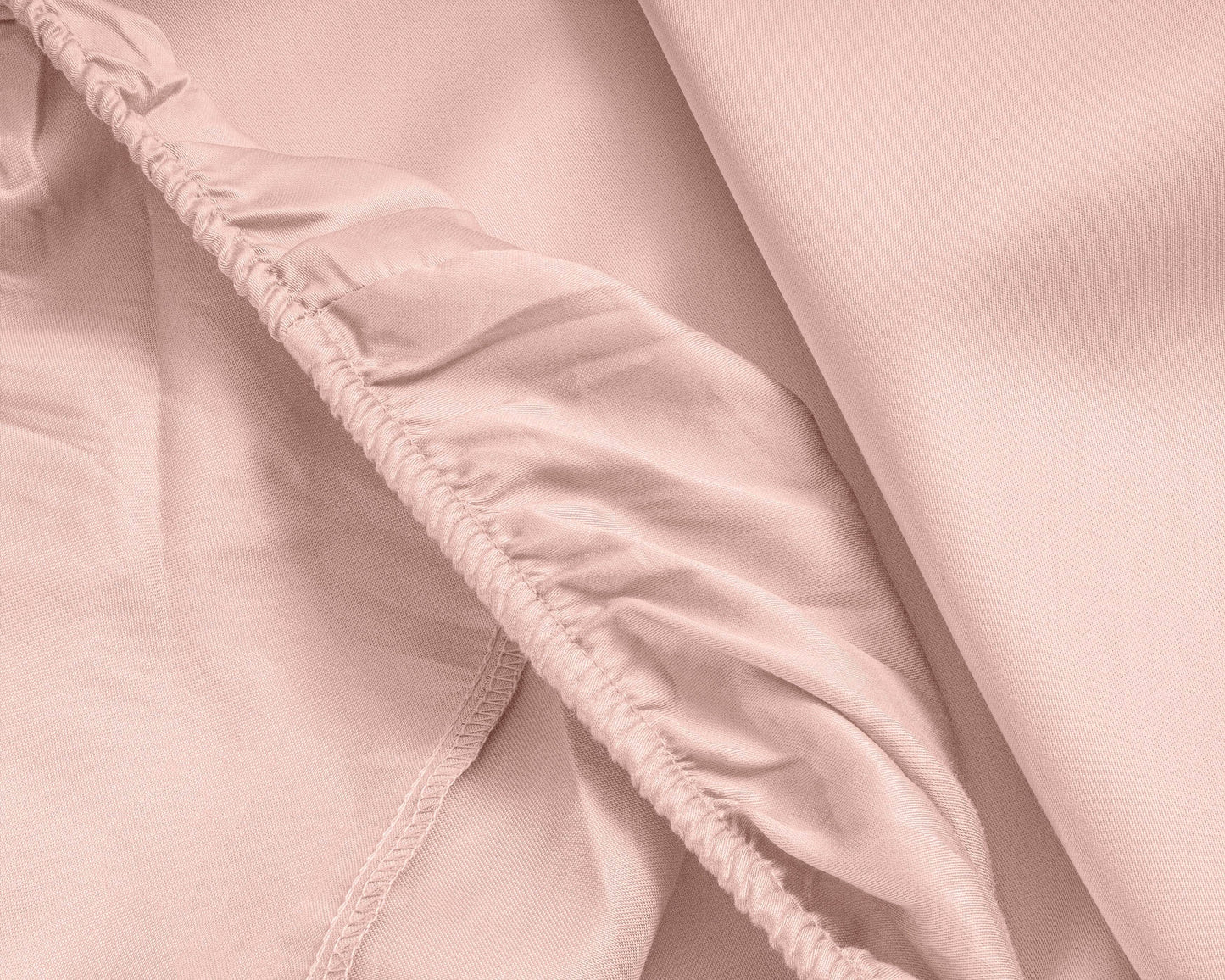 Topper Satin Spannbettlaken Rose 90 x 200 cm - Palo24