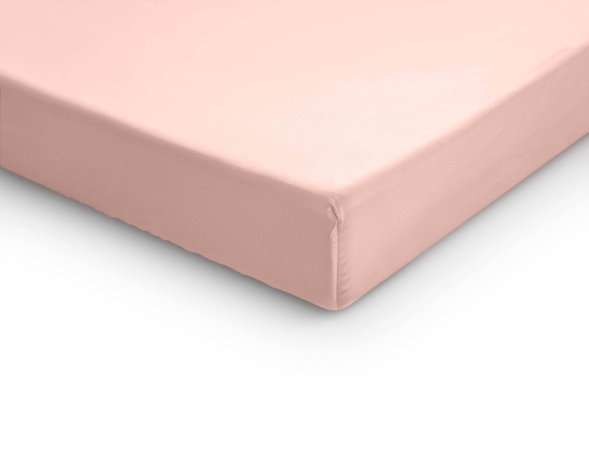 Topper Satin Spannbettlaken Rose 140 x 200 cm - Palo24