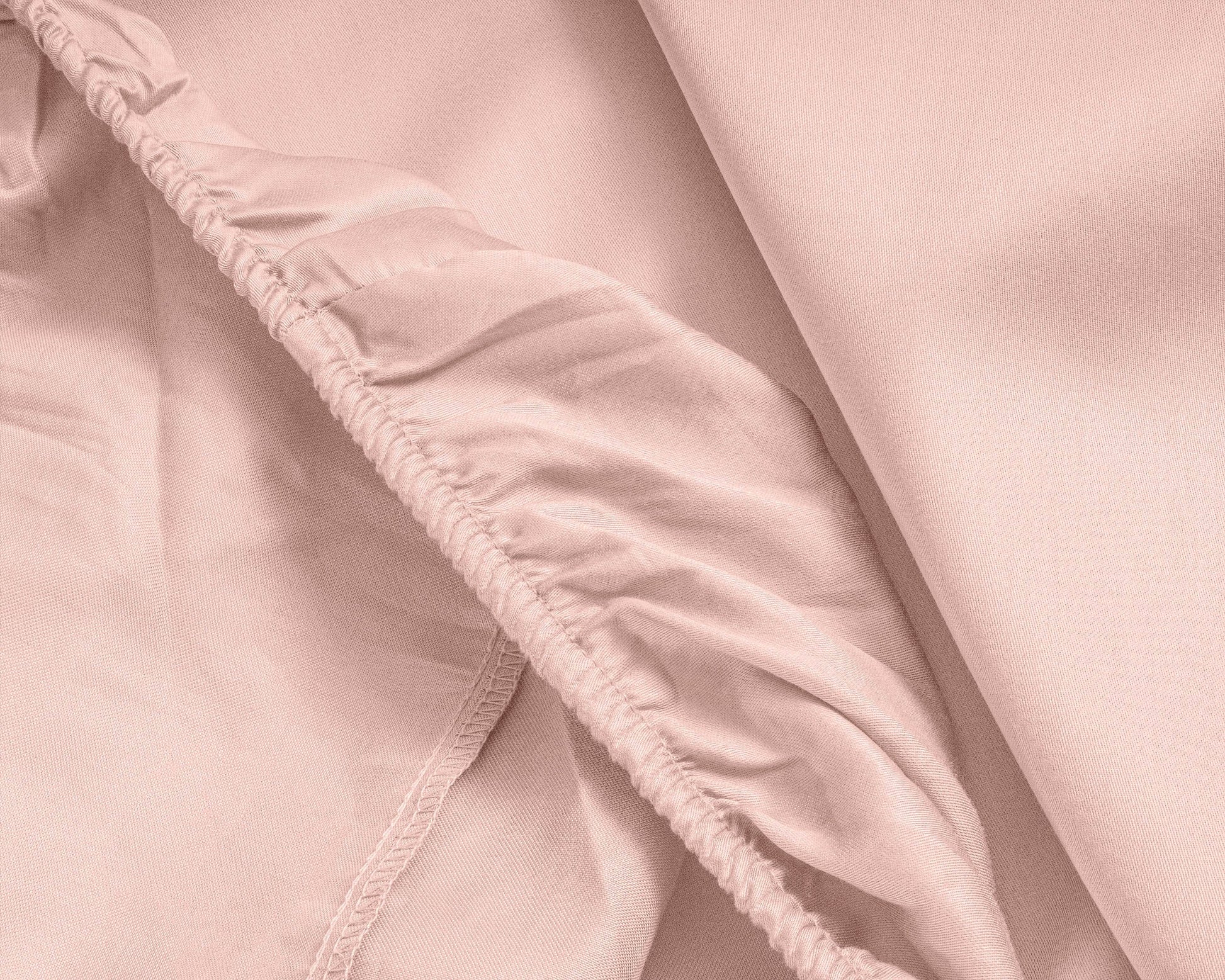 Topper Satin Spannbettlaken Rose 140 x 200 cm - Palo24