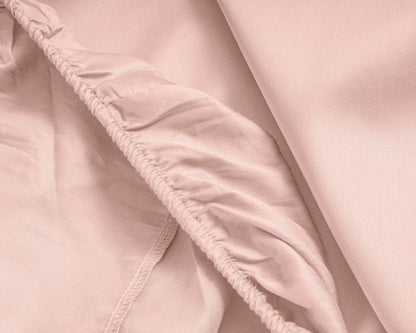 Topper Satin Spannbettlaken Rose 140 x 200 cm - Palo24