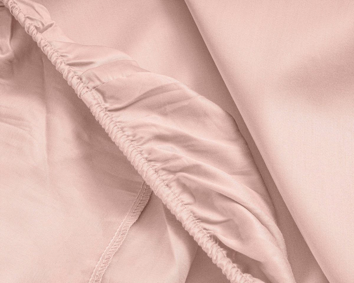 Split-Topper Satin Spannbettlaken Rose 180 x 200 cm - Palo24