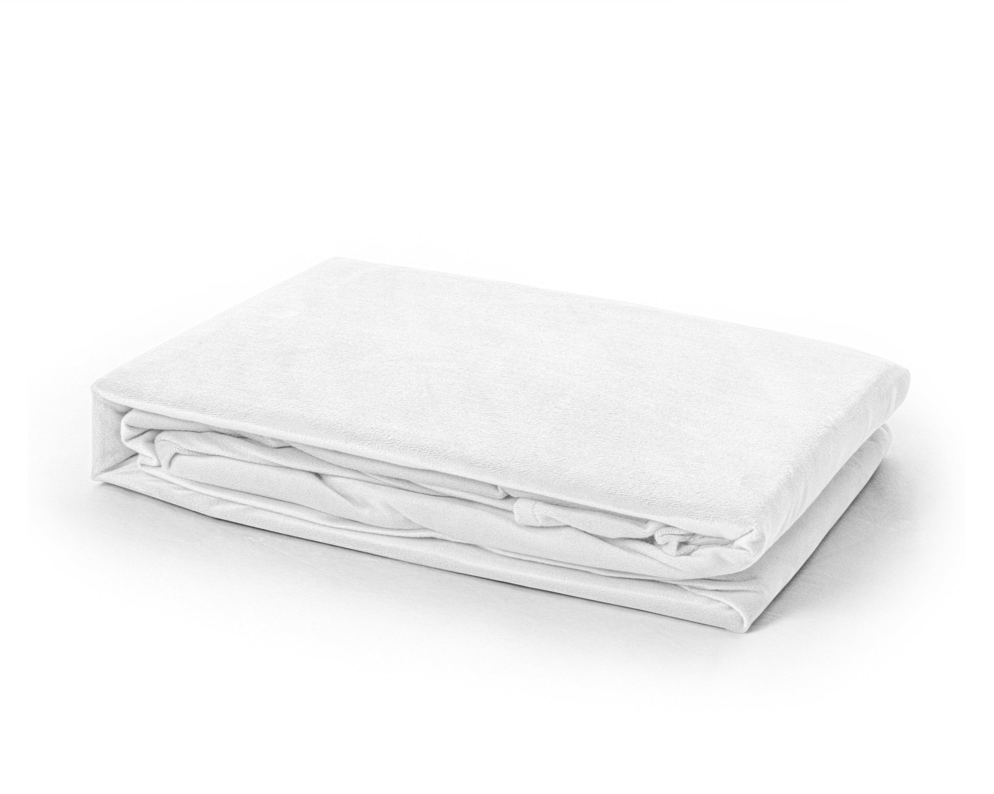 Samt Spannbettlaken Weiss 160 x 200 cm - Palo24