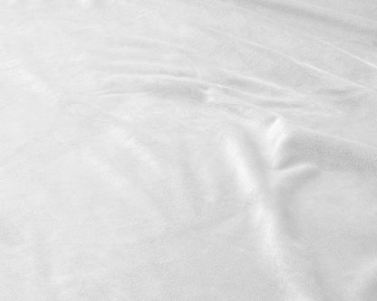 Samt Spannbettlaken Weiss 180 x 200 cm - Palo24