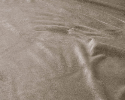 Samt Spannbettlaken Taupe 140 x 200 cm - Palo24