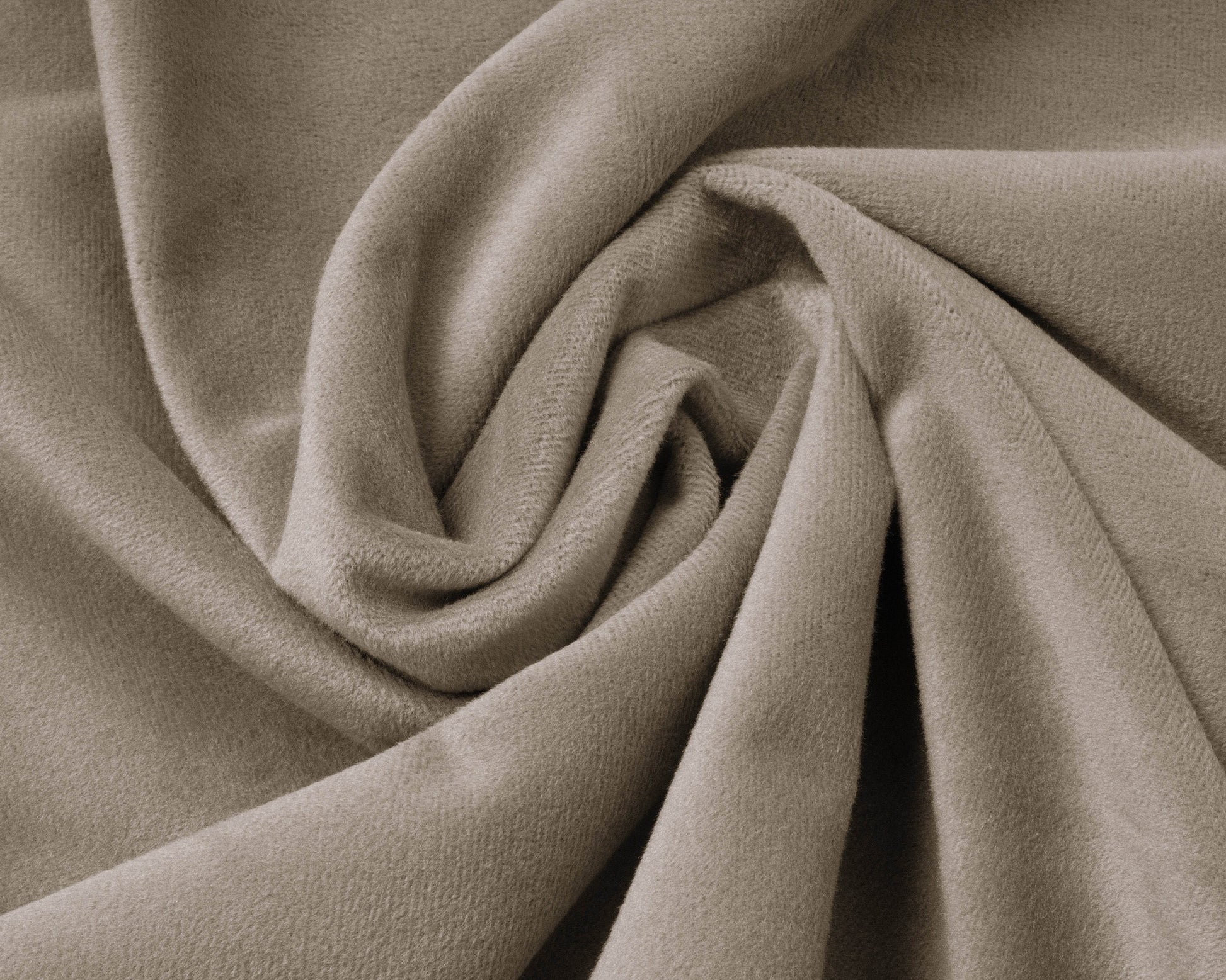 Samt Spannbettlaken Taupe 140 x 200 cm - Palo24