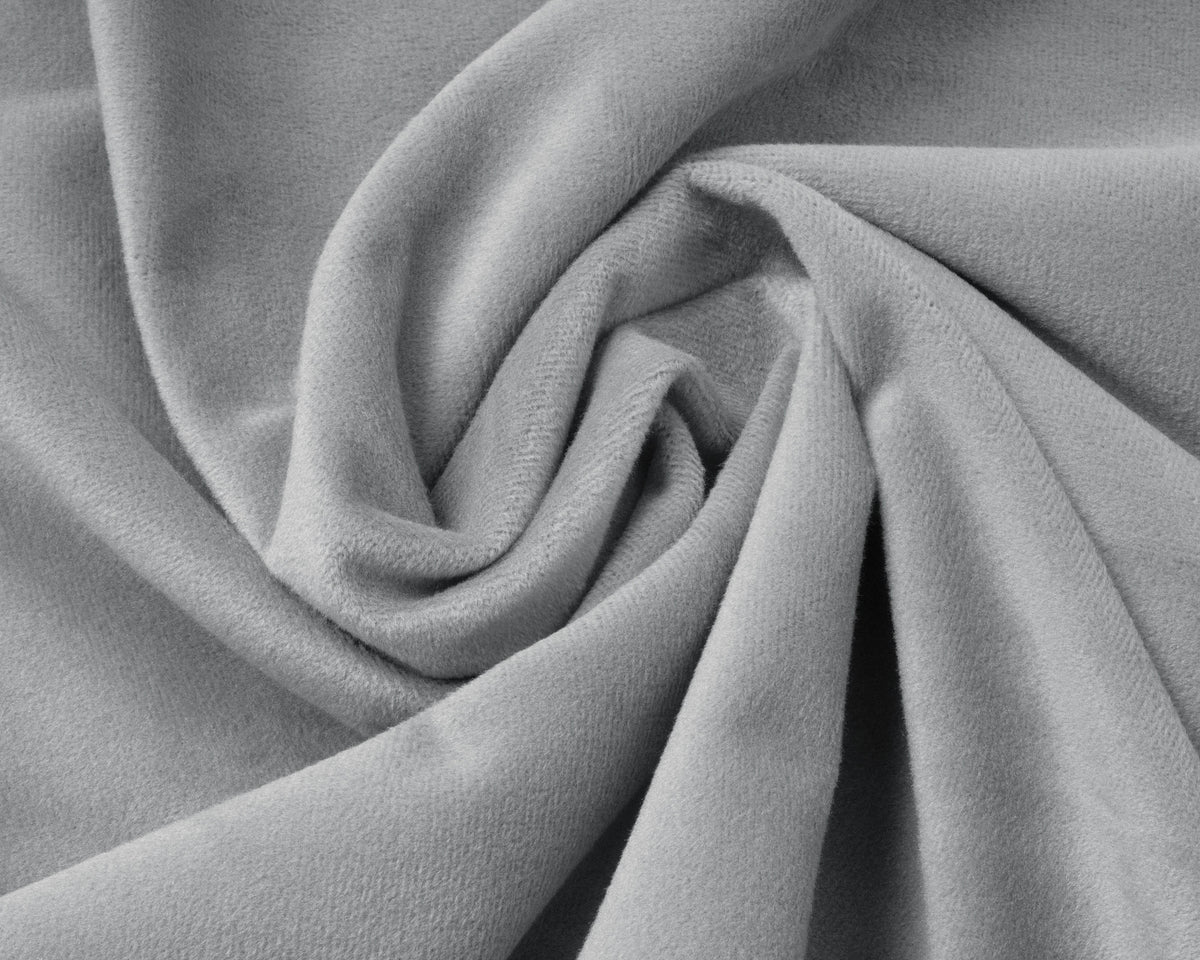 Samt Spannbettlaken Grau 140 x 200 cm - Palo24