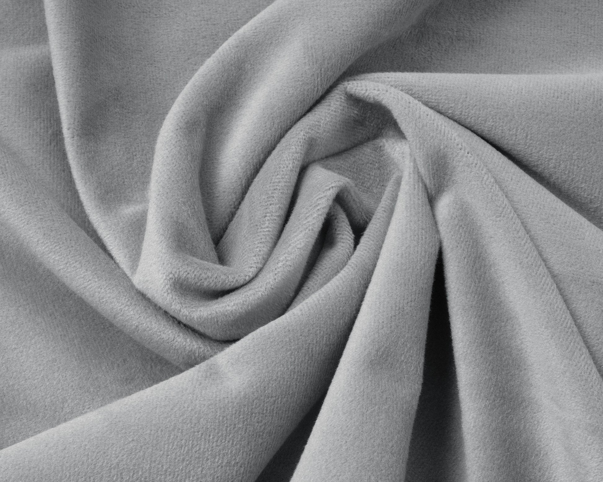 Samt Spannbettlaken Grau 160 x 200 cm - Palo24