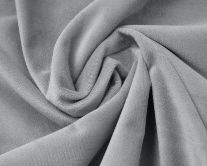 Samt Spannbettlaken Grau 180 x 200 cm - Palo24