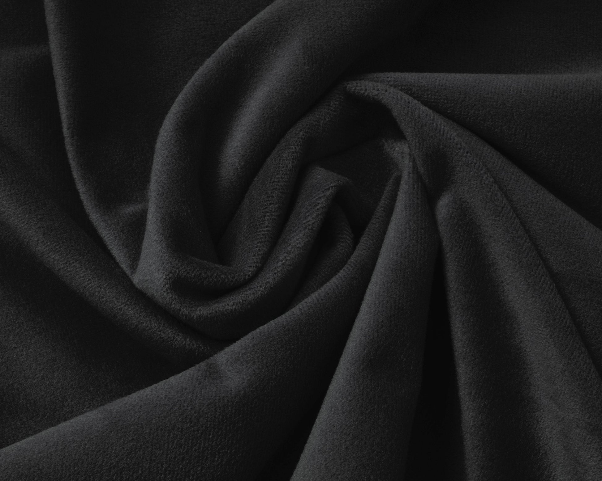 Samt Spannbettlaken Schwarz 90 x 200 cm - Palo24