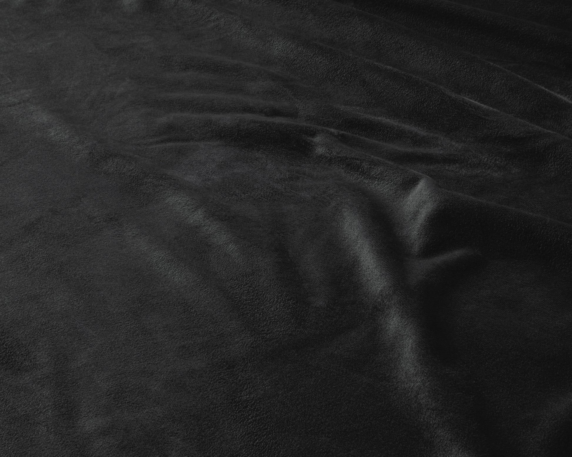 Samt Spannbettlaken Schwarz 160 x 200 cm - Palo24