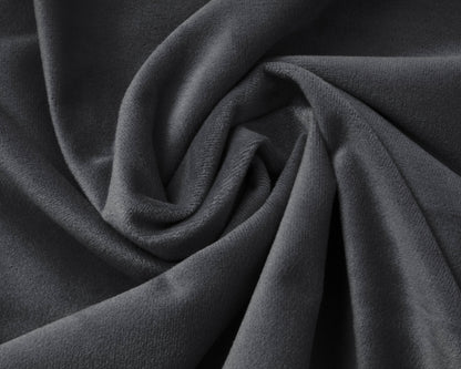 Samt Spannbettlaken Anthrazit 90 x 200 cm - Palo24