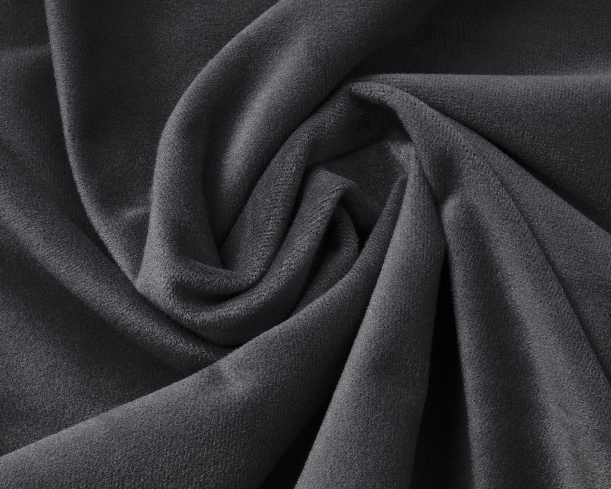 Samt Spannbettlaken Anthrazit 140 x 200 cm - Palo24