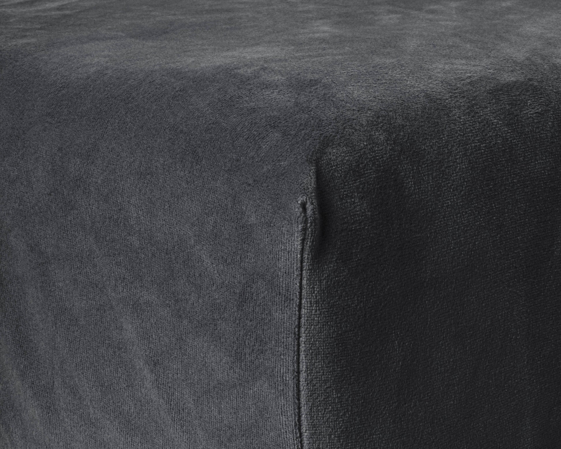 Samt Spannbettlaken Anthrazit 160 x 200 cm - Palo24
