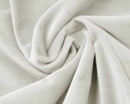 Samt Spannbettlaken Creme 90 x 200 cm - Palo24