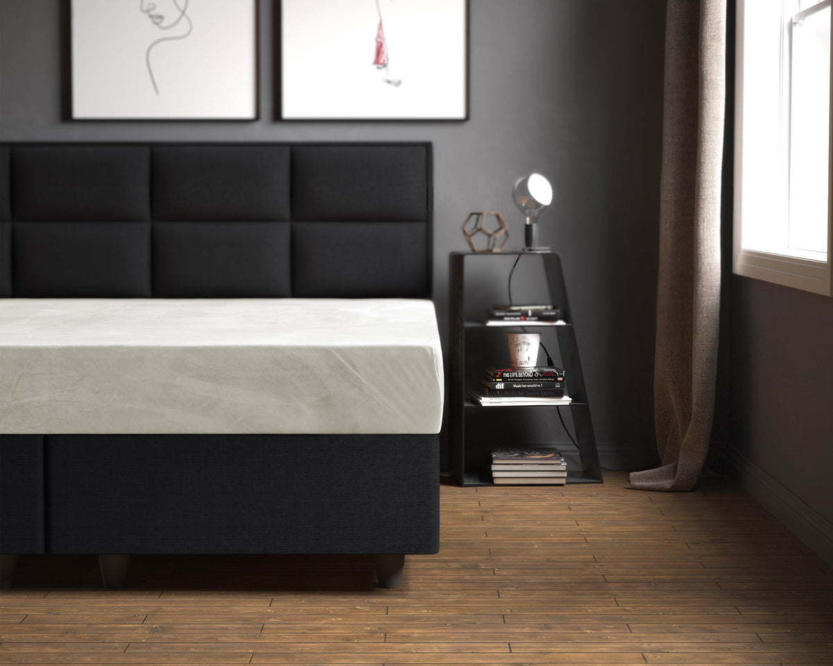 Samt Spannbettlaken Creme 140 x 200 cm - Palo24