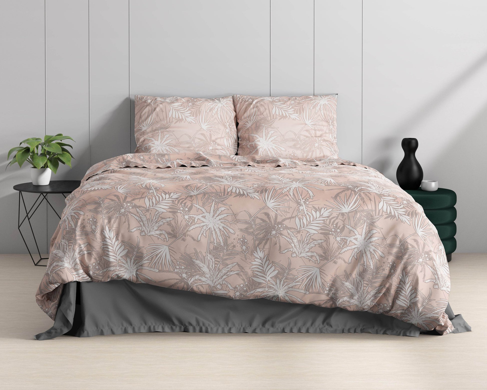 Bettbezug Floor rosa 200 x 220 cm - Palo24