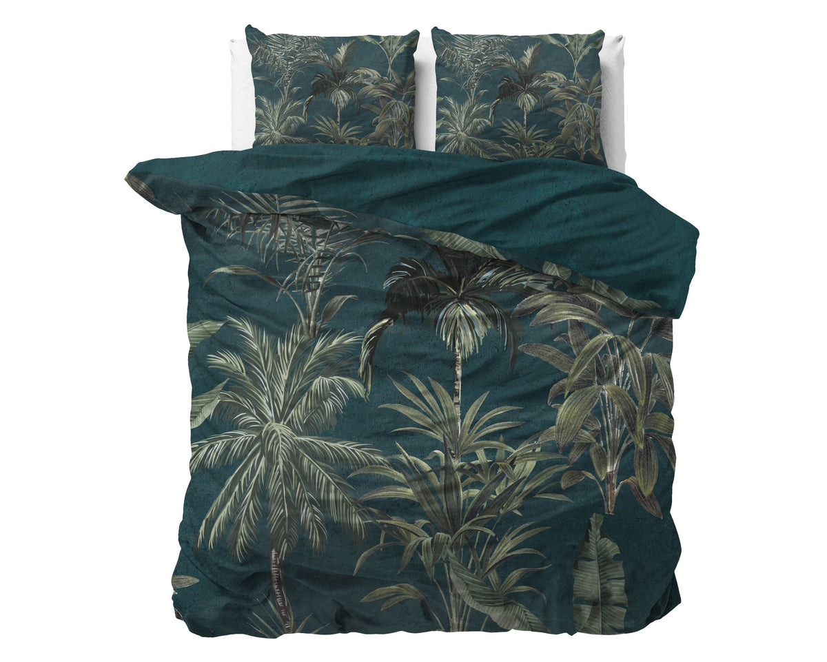 Bettbezug Iris Grün 240 x 220 cm - Palo24