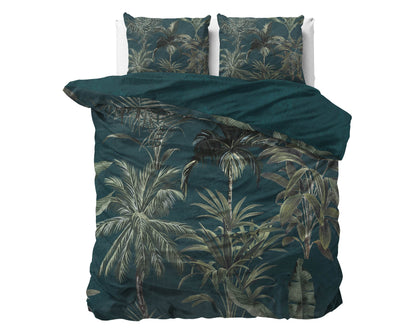 Bettbezug Iris Grün 240 x 220 cm - Palo24