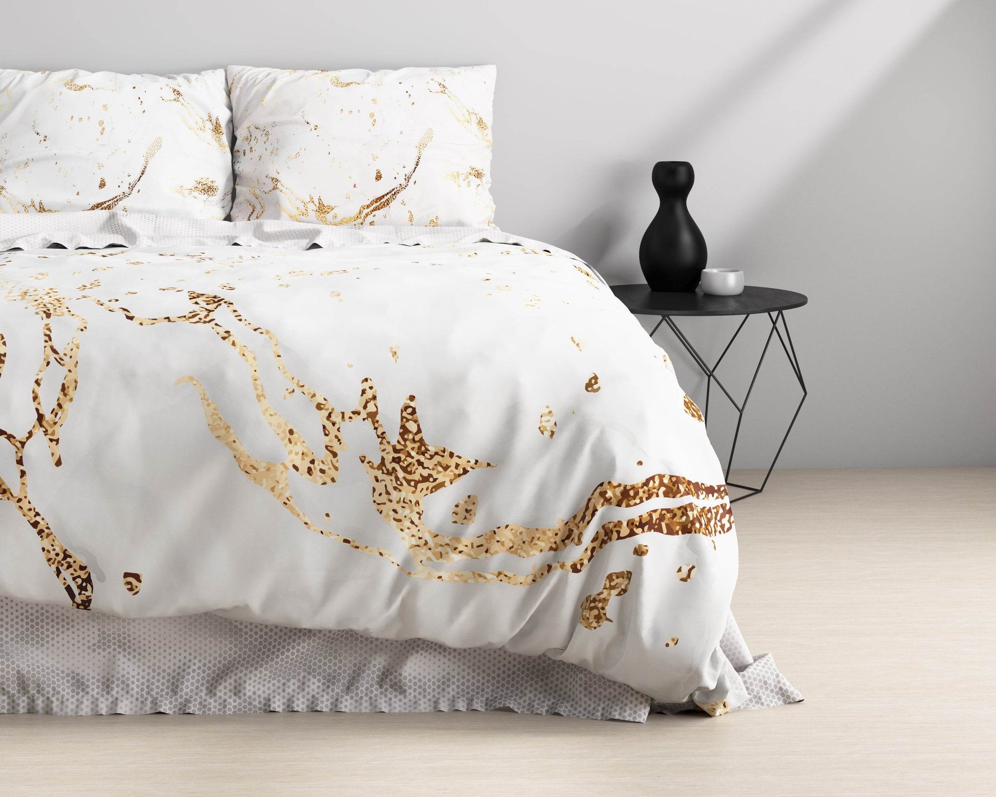 Bettbezug Bianco Weiss 140 x 220 cm - Palo24