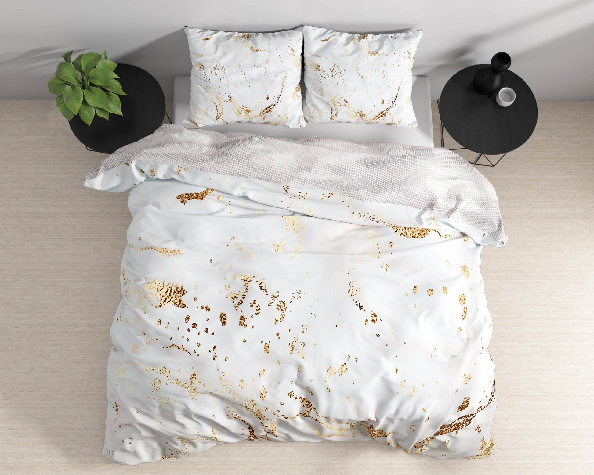 Bettbezug Bianco Weiss 140 x 220 cm - Palo24