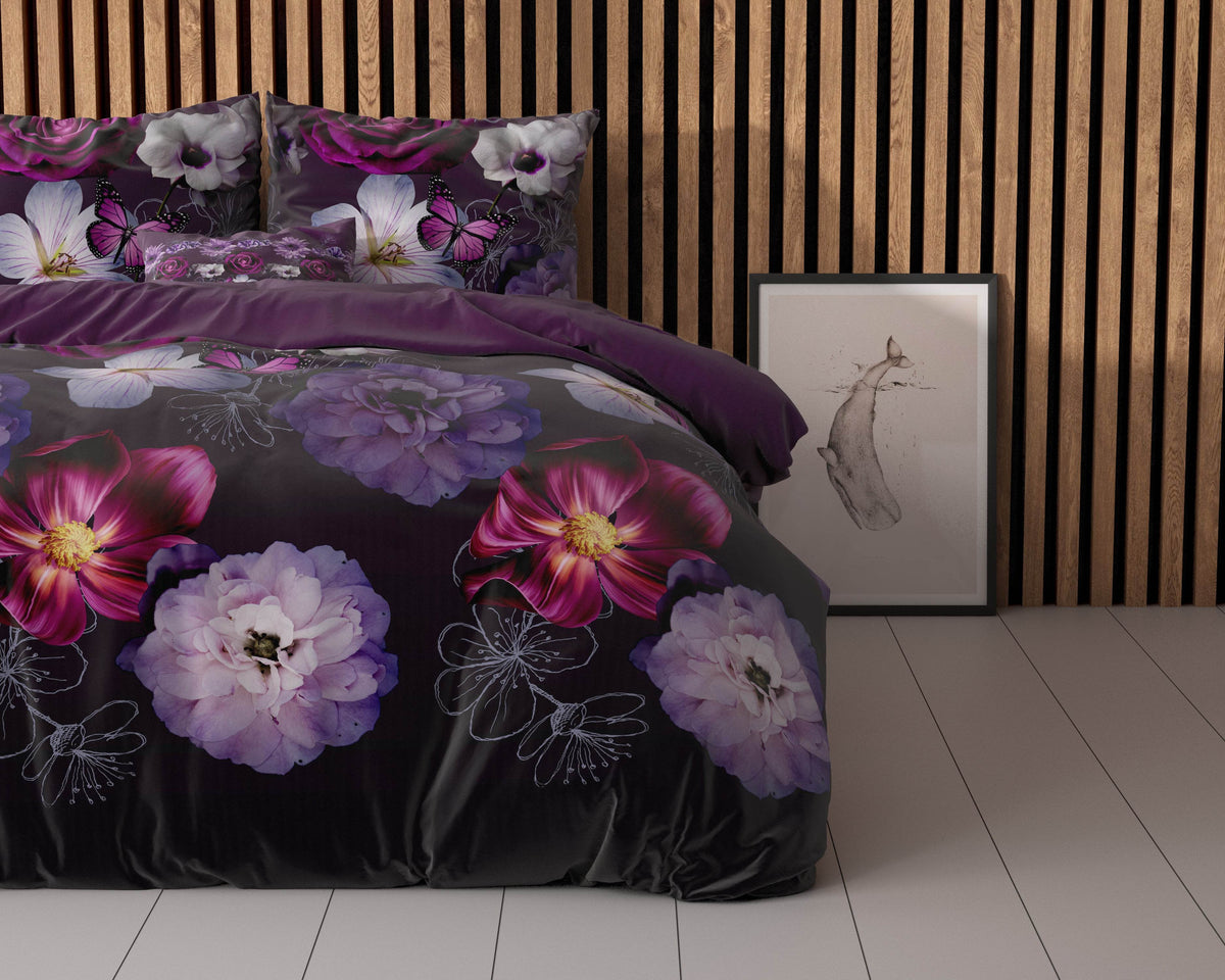 Bettbezug Magic Flower Lila 240 x 220 cm - Palo24