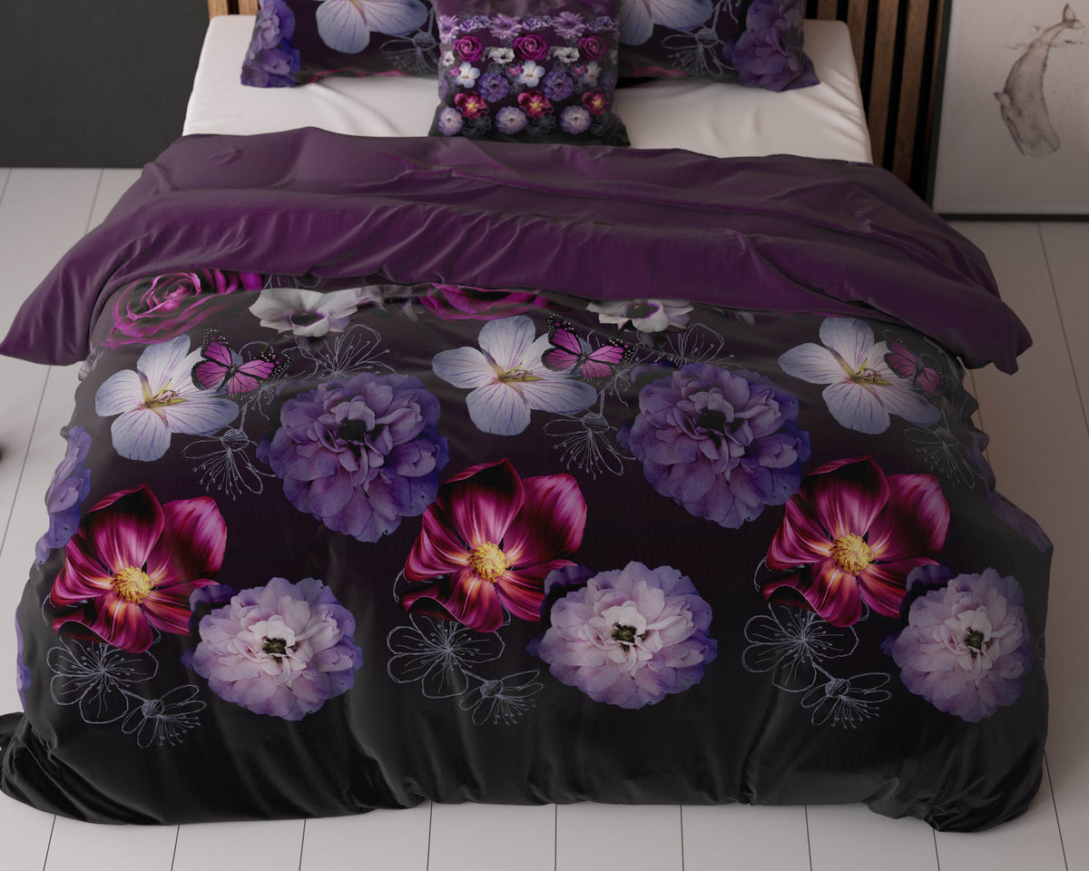 Bettbezug Magic Flower Lila 200 x 220 cm - Palo24