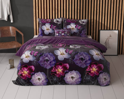Bettbezug Magic Flower Lila 140 x 220 cm - Palo24