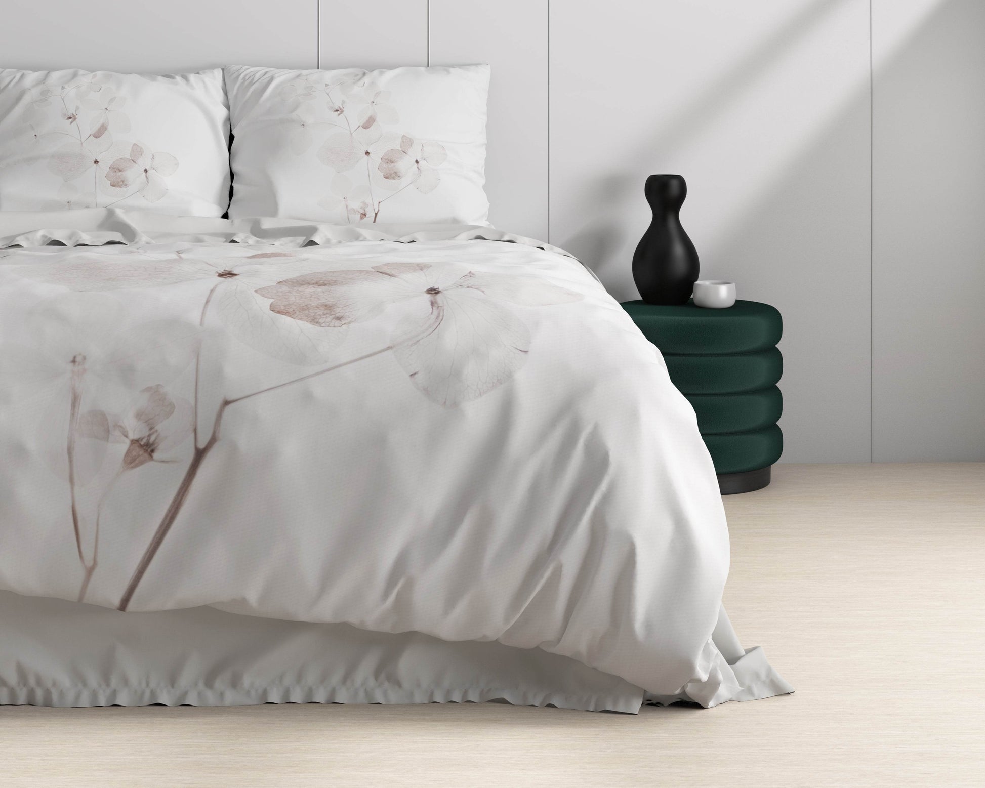 Bettbezug Dira Weiss 140 x 220 cm - Palo24